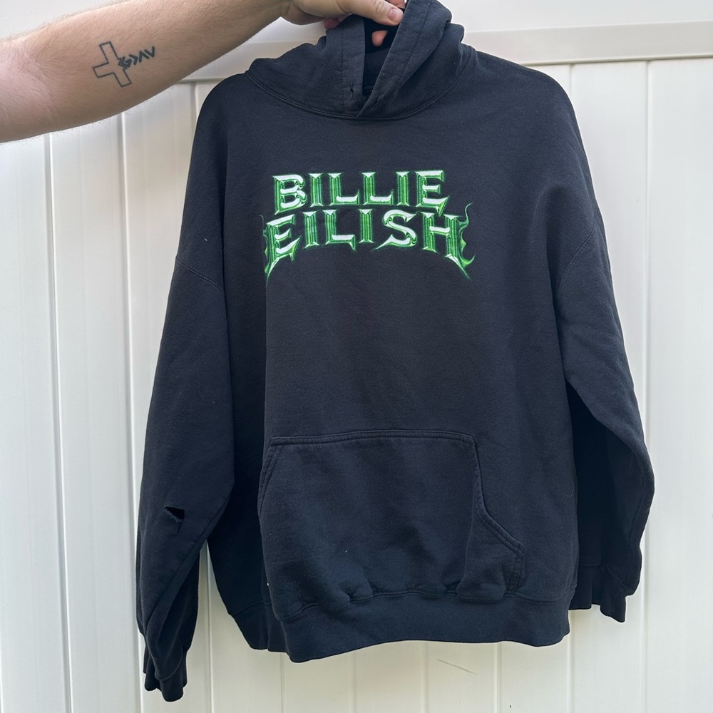 Authentic Bilish Eilish Black/Green Hoodie
